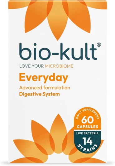 Bio-Kult Probiotique à formulation multisouche avancée pour le système digestif, 60 unités (paquet de 1) 1 unité (Lot de 60)